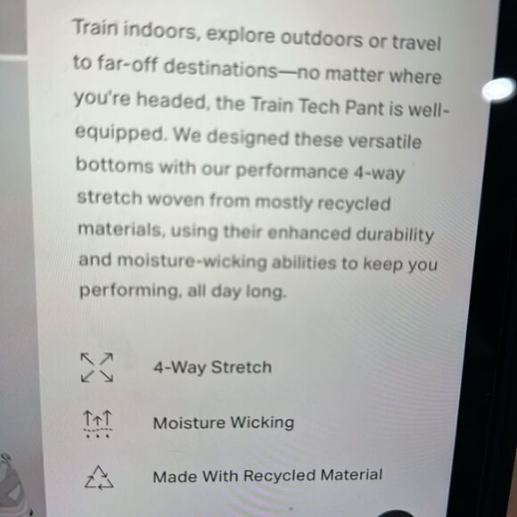 VUORI TRAIN TECH PANTS. SHIITAKE - Picture 11 of 12